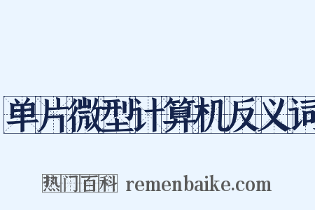 单片微型计算机反义词是什么意思的图片